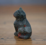 African Bloodstone Crystal Cat
