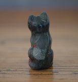 African Bloodstone Crystal Cat
