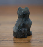 African Bloodstone Crystal Cat