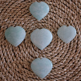 Amazonite Crystal Heart Light Blue