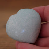 Amazonite Crystal Heart Light Blue
