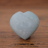 Amazonite Crystal Heart Light Blue