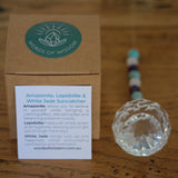 Amazonite, Lepidolite & White Jade Suncatcher