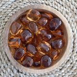 Amber Obsidian Crystal Tumbled Stone