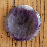 Amethyst Flower Crystal Worry Stone