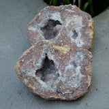 Amethyst Chalcedony Moroccan Crystal Geode Pair