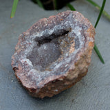 Amethyst Chalcedony Moroccan Crystal Geode Half