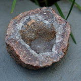 Amethyst Chalcedony Moroccan Crystal Geode Half