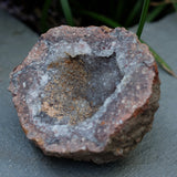 Amethyst Chalcedony Moroccan Crystal Geode Half