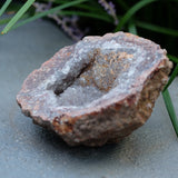Amethyst Chalcedony Moroccan Crystal Geode Half