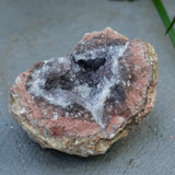 Amethyst Chalcedony Moroccan Crystal Geode Half