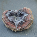 Amethyst Chalcedony Moroccan Crystal Geode Half