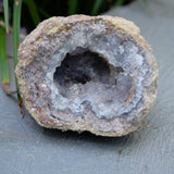 Amethyst Chalcedony Moroccan Crystal Geode Half