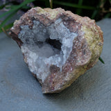 Amethyst Chalcedony Moroccan Crystal Geode Half
