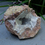 Amethyst Chalcedony Moroccan Crystal Geode Half