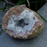 Amethyst Chalcedony Moroccan Crystal Geode Half