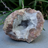 Amethyst Chalcedony Moroccan Crystal Geode Half