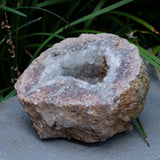 Amethyst Chalcedony Moroccan Crystal Geode Pair
