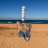 Aquamarine & Kunzite Butterfly Crystal Suncatcher