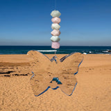 Aquamarine & Kunzite Butterfly Crystal Suncatcher
