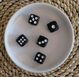 Black Obsidian Crystal Dice
