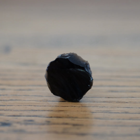 Black Obsidian Rough Mini Palm Stone