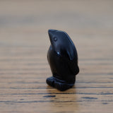Black Obsidian Crystal Penguin
