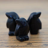 Black Obsidian Crystal Penguin