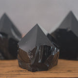 Black Obsidian Crystal Standing Point