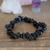 Black Tourmaline Crystal Chip Bracelet