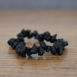 Black Tourmaline Crystal Chip Bracelet