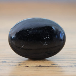 Black Tourmaline Crystal Palm Stone