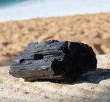 Black Tourmaline Extra Large Raw Rough Crystal Chunk