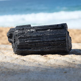 Black Tourmaline Extra Large Raw Rough Crystal Chunk