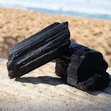 Black Tourmaline Extra Large Raw Rough Crystal Chunk