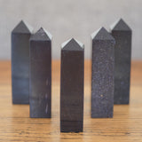 Blue Goldstone Crystal Towers
