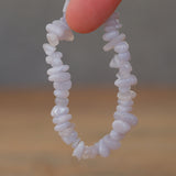 Blue Lace Agate Crystal Chip Bracelet