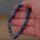 Blue Spot Jasper Crystal Bracelet