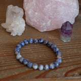 Blue Spot Jasper Crystal Bracelet