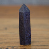 Blue Goldstone Crystal Tower