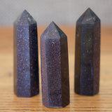 Blue Goldstone Crystal Tower