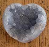 Blue Celestite Crystal Heart Cluster