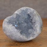 Blue Celestite Crystal Heart Cluster