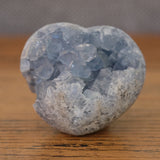 Blue Celestite Crystal Heart Cluster