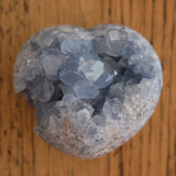 Blue Celestite Crystal Heart Cluster