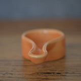 Orange Ceramic Incense and Resin Burner