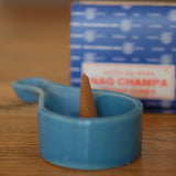 Aqua Ceramic Incense and Resin Burner