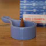 Blue Ceramic Incense and Resin Burner