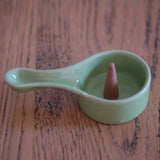 Green Ceramic Incense and Resin Burner