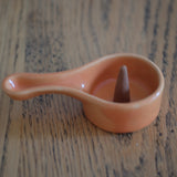 Orange Ceramic Incense and Resin Burner